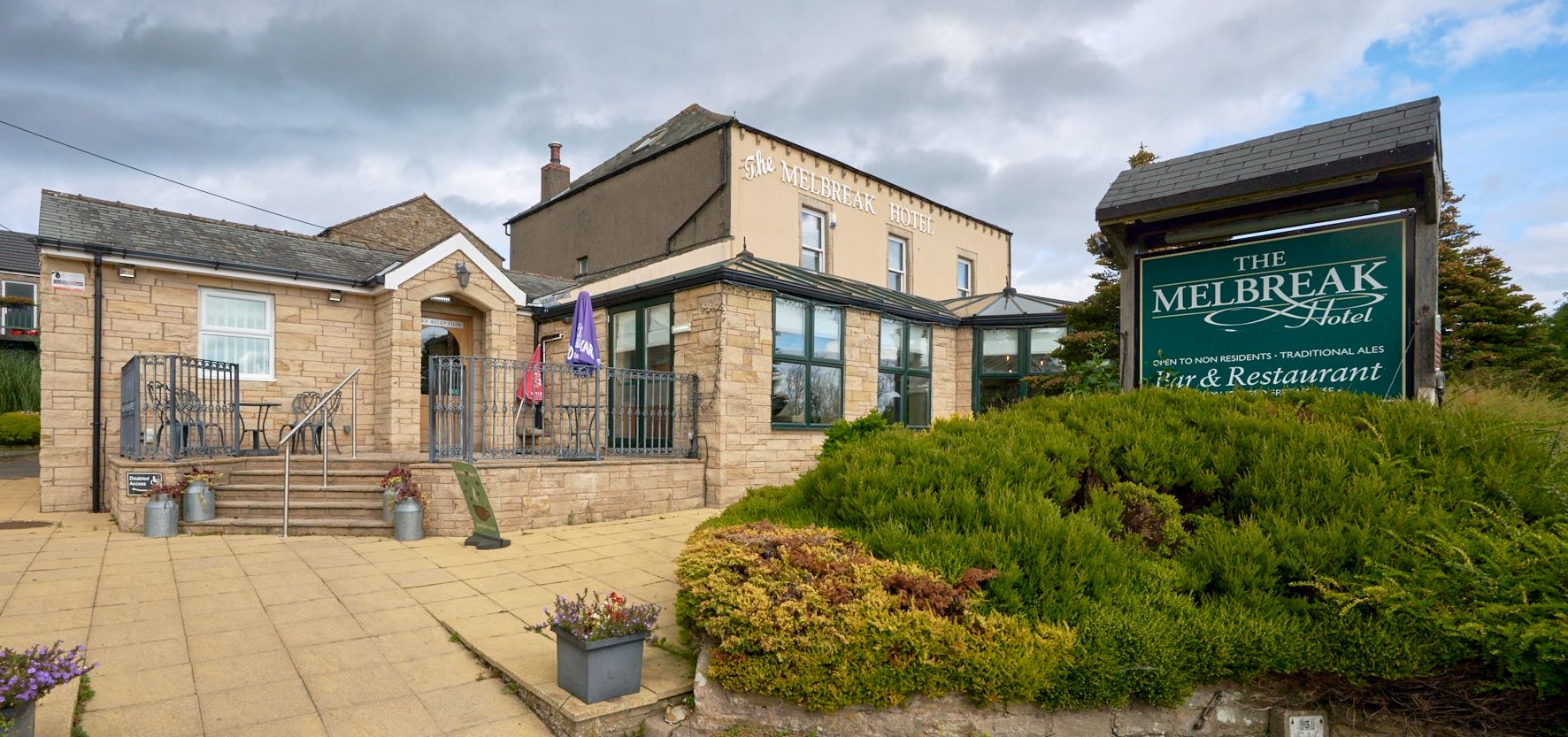 External view of the Melbreak hotel near Workington